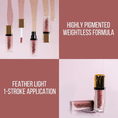 MyHues Lip Comfort Matte Liquid Lipstick Warm Brown (Chashni) - 5ml, Non-Drying Matte Finish | Transferproof Lipstick